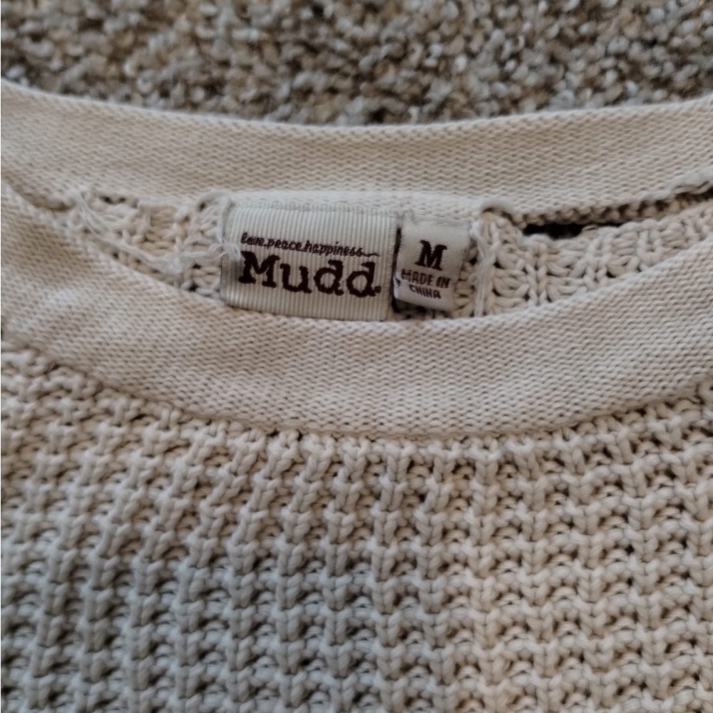 Mudd Off-White Textured Sweater